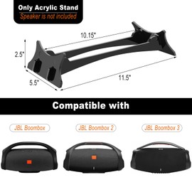 TXEsign Desktop Stand for JBL Boombox 3/Boombox 2/Boombox, Acrylic Speaker Mount Base Holder Desk Display Stand Table Stand Holder for JBL Boombox