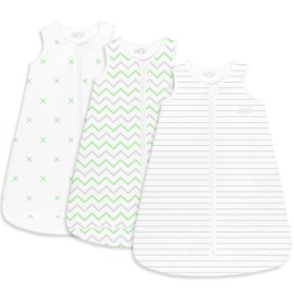 GREY/GREEN CHEVRON sleep sack (18-24 Months)