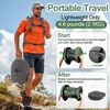 Phamouu Portable Toilet for Camping, Capacity 440LBS Adjustable Height Foldable
