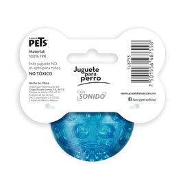 Fancy Pets Juguete Pelota Flexible para Perros CH con Sonido Squeaker para Morder y Jugar