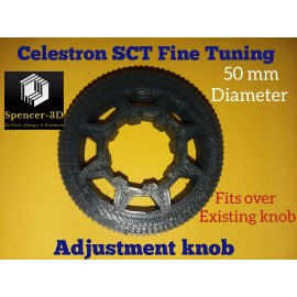 Spencer-3D Fine Focus Knob for Celestron SCT Telescopes 50mm Dia-fits over existing knob