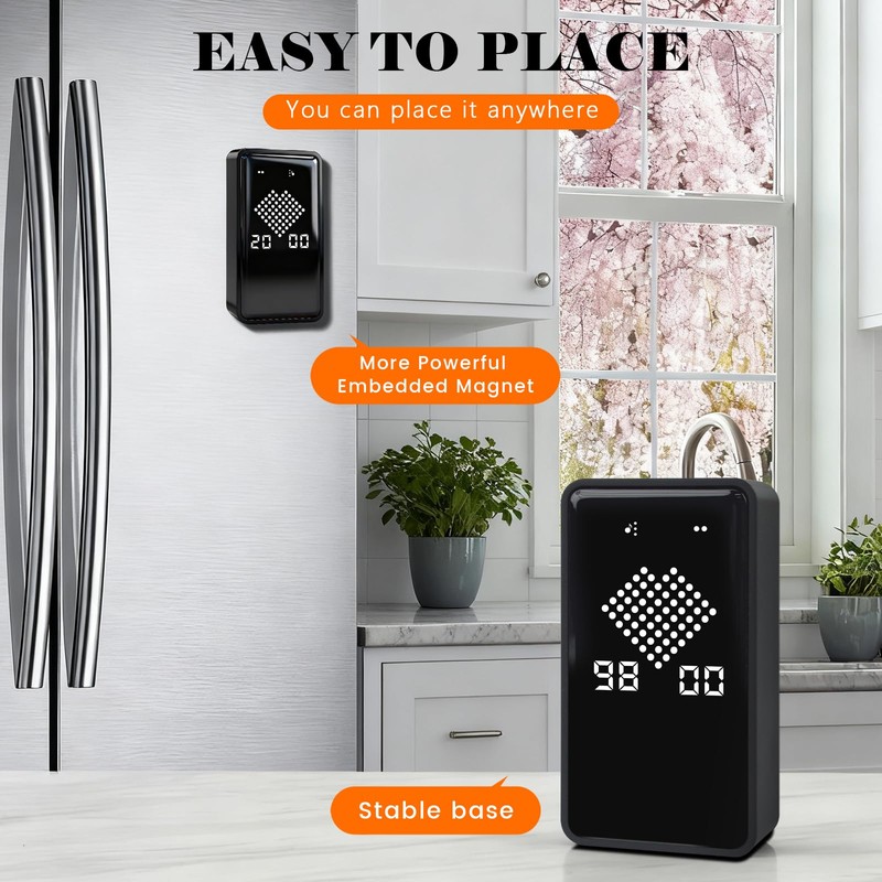 Digital Hourglass Timer, Magnetic Visual Focus Timers with Adjustable Alarm