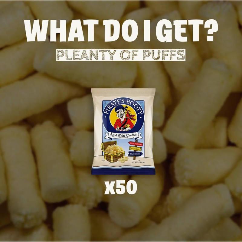 Bulk Pirates Booty Popcorn Puffs Individual Bags by Bussin Boxes