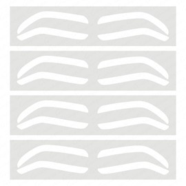 Permanent Makeup Eyebrow Auxiliary Stickers,Airbrush Brow Stickers Stencils Shape Tape,Brow Shaping Mapping Guide Tool, Disposable Adhesive Eyebrow Template Sticker (1 Pack -10 Pairs Type B)