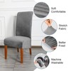 CMAKER Velvet Dining Chair Covers, Stretch Large Chair Slipcover, Spandex