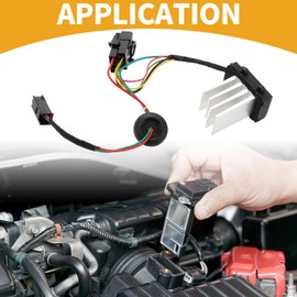 Partuto HVAC Blower Motor Resistor No.5468152 Heater Blower Resistor for Saab 9-5 Sedan 2005-2009 Metal ABS Black