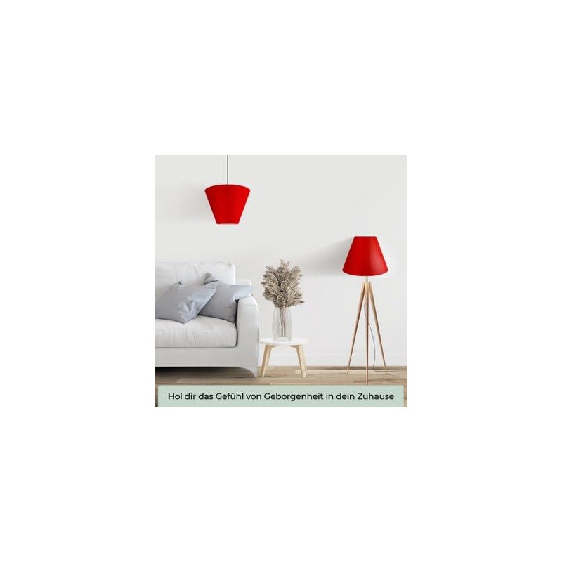 Wogati® Premium Lampshade, E14/E27, Cotton, Various Sizes and Colours, Colour: