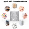 Svpolns Bling Round Dispenser Stackable Apothecary Jar with Clear Lid