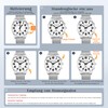 Hearkent Herren Sprechende Uhr,Deutsche Sprachansage,Große Zahlen,Selbsteinstellende Sprechende Armbanduhr,für Senioren/Blinde/Sehbehinderte Menschen,Eingebauter
