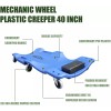 Unbranded 40" Blow Molded Plastic Rolling Garage/Shop Creeper Mechanic Cart