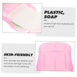 Kisangel Travel Soap Sheets Portable Hand Washing Soap Slices Lightweight Compact for Outdoor Hotel Public Use No Peculiar Smell Easy to Carry Share Friends