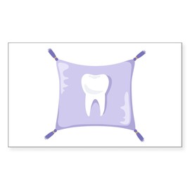 CafePress Tooth Fairy Pillow Sticker Rectangle Bumper Sticker Car Decal