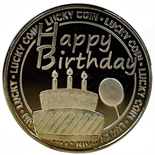 GadgetZone Unique Novelty Happy Birthday Engraved Lucky Coin With Special