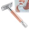 Double Edge Safety Razor Long Handle Zinc Alloy Manual Safety