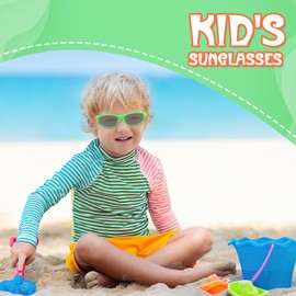 Hifot Children's Polarised Sports Glasses for Boys and Girls UV400 100% Protection Against Ultraviolet Sun Rays, Green