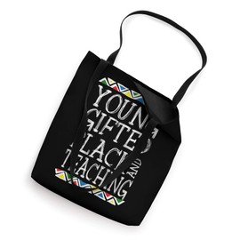 Young Gifted And Black Teacher Cool Black History Month Gift Tote Bag