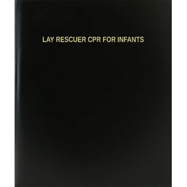 BookFactory Lay Rescuer CPR for Infants Log Book/Journal/Logbook - 120 Page, 8.5''x11'', Black Hardbound (XLog-120-7CS-A-L-Black(Lay Rescuer CPR for Infants Log Book))