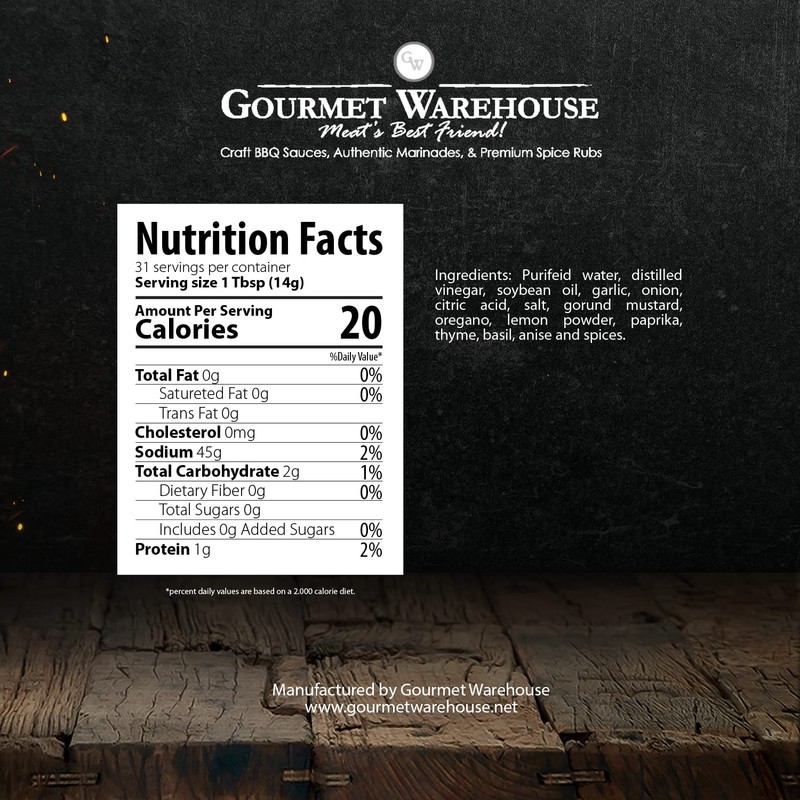 Gourmet Warehouse Small Batch Italian Herb Marinade Made With Natural