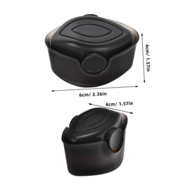 Baluue 2pcs Portable Foundation Brush with Storage Case Versatile Liquid and Powder Makeup Applicator for Blending and Travel Convenience