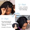 Kinky Straight V Part Wigs Human Hair for Black Women
