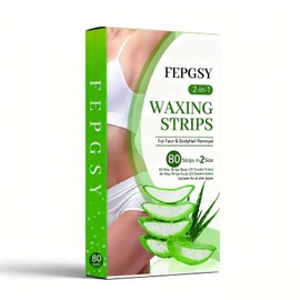 80PCS Wax Strips for Face Hair Removal,Body Waxing Kit for Women,Suitable for Face,Body,Legs, and Bikini Zone