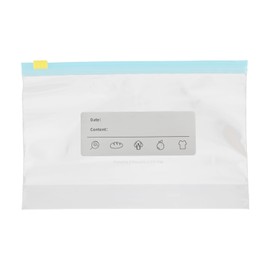 Tabanzhe 20PCS Zip Lock Food Storage Freezer Bags,Reusable Safe Sandwich Bags with Expandable Bottom,Leakproof Ziplock Bags Airtight Container for Fruits Vegetables Meat Grains Home Travel Storage