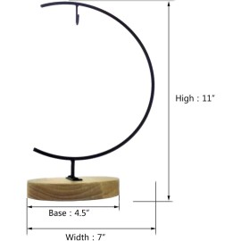 YY YEARCHY Awesomes Ornament Display Stand Indoor Metal Air Plant Black