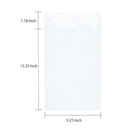 Delatanus 9-1/4 x 12-1/4 Inch Clear Cellophane Cello Bags-Fits 9x12 Inch Prints Photos Cards Candy Treats Cookie Clear Plastic Sleeves-90 Pcs