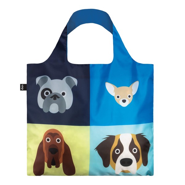 LOQI Steven Cheetam Recycled, Foldable, Fashionable, Low-key Eco Bag Dog Animal