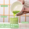 8Pcs Matcha Whisk Set Ceramic Matcha Bowl with Spout,Spoon, Sieve,Stirrer