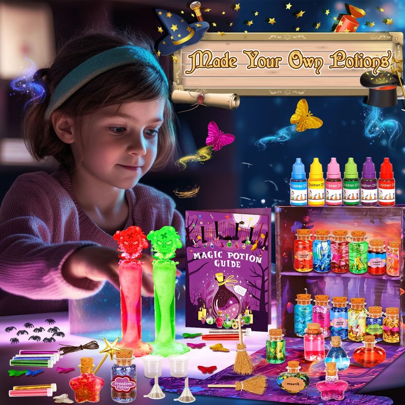 ITMNMNL Magic Potion Set Children 22 Magic Potion Bottles, Magic
