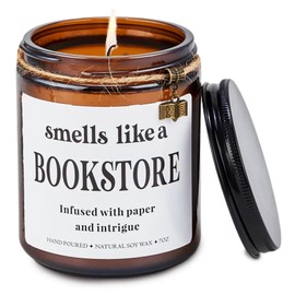 Bookstore Candle - Book Lover Gifts Book Candle, Gifts for Book Lovers Bookish Candles, Book Lovers Candle, Book Gifts Book Merch Book Club Gifts for Women Book Gifts for Book Lovers Women Librarian