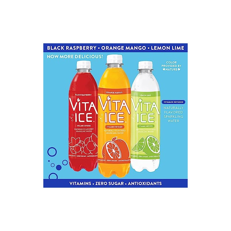 Vita Ice Variety Pack, 12 Pack, 17 oz. Bottles
