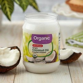 Organic Unrefined Virgin Coconut Oil with No Artificial Flavors or Preservatives (29 Fl Oz)