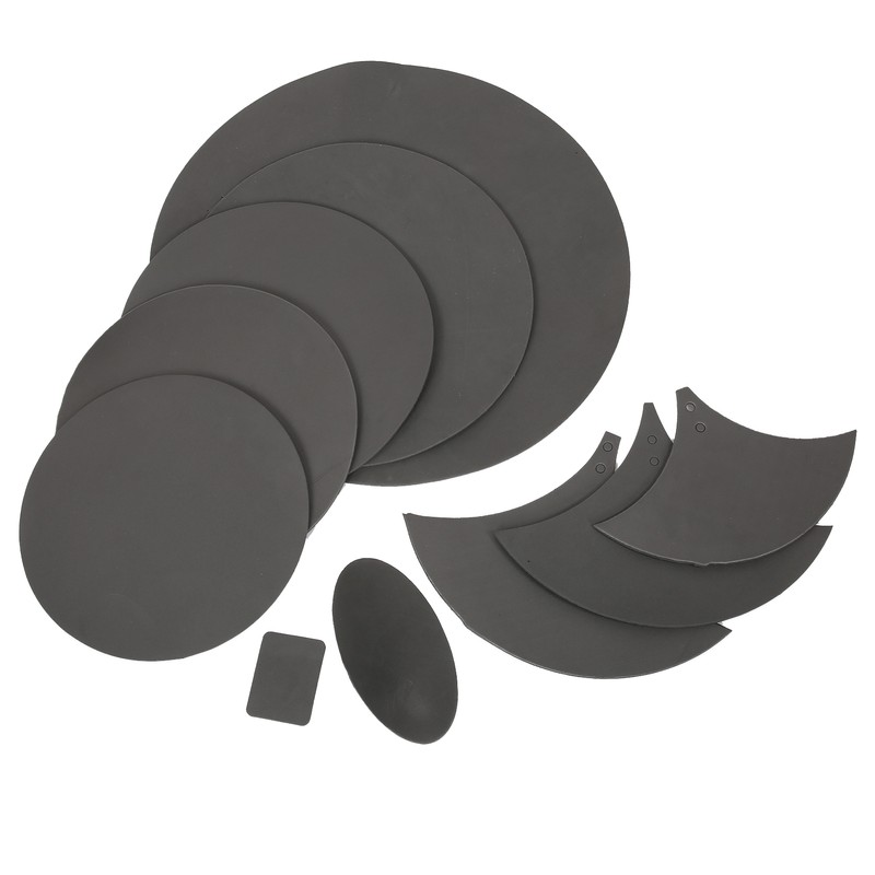 10Pcs Drum Mute Pad Volume Reduction Rubber Practice Silencer Mat