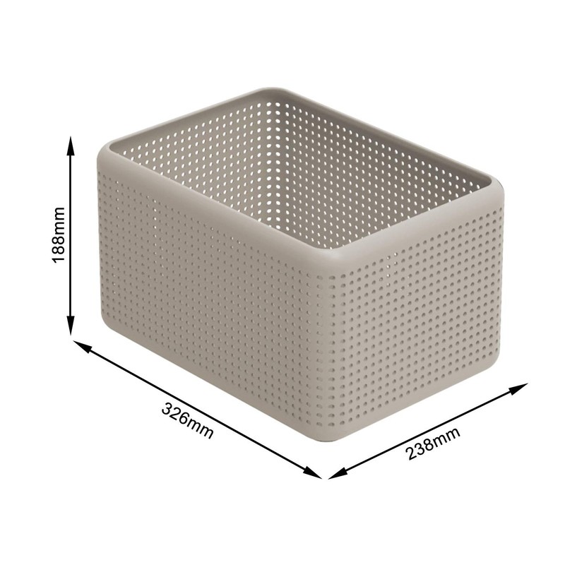 Rotho, Madei, Storage box 13l, Plastic (PP) BPA cappuccino, 13l