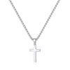 TINGN Cross Chain Men's Women's 925 Silver Cross Pendant Necklace