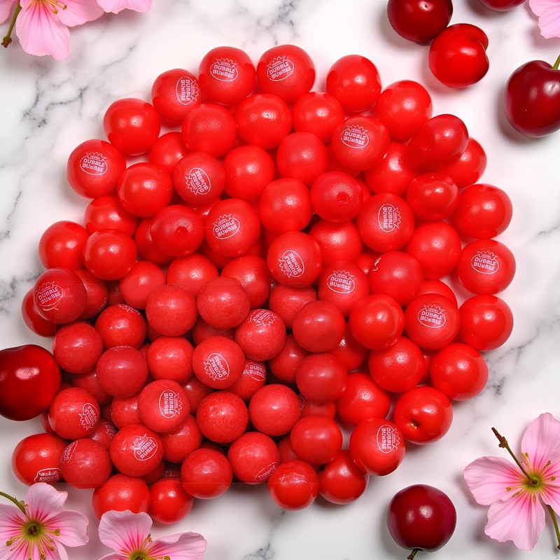 Very Cherry Dubble Bubble Gumballs | Candy Filled Bubble Gum