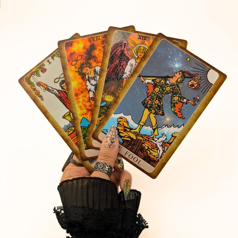 Witchy Cauldron Large Tarot Cards –Based on The Classic Rider