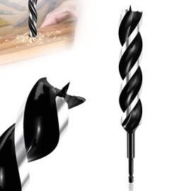 NCTNCX 23 x 300 mm Auger Drill, Wood Drill Bit for Soft and Hardwood with Centre Point and E 9.5 Shank (1)