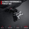 Adjustable Trailer Hitch, 6 Inch Drop/Rise Ball Mount Hitch with