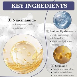 SINPIN Limpiador Facial Espumoso Aobenz Hydra-Purify Para Mujeres Y Hombres Con Niacinamida, Escualano Y Pantenol - Limpiador Facial Hidratante Con Ce