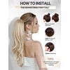 WIGER Ombre Blonde Ponytail Extension 26 Inch Drawstring Ponytail Extension