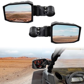 SAUTVS Adjustable Rear View Side Mirrors for Can-Am Maverick X3, Wider Design Folding Clear Rear View Convex Side Mirrors for Can-Am Maverick X3 MAX 2017-2024 Accessories (2PCS)