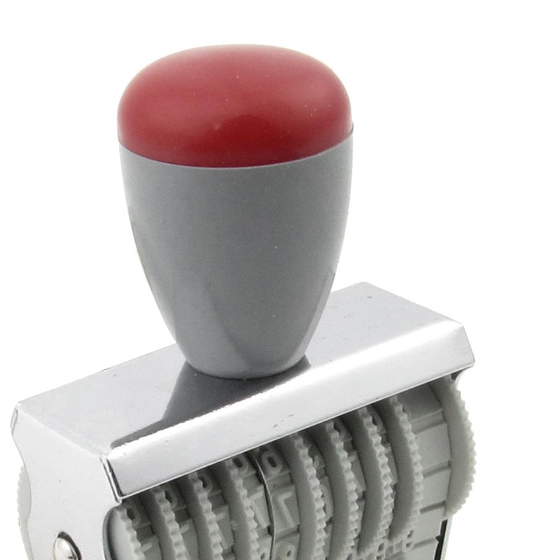 Sourcingmap 9 Digit Number Stamp, Rubber Changeable Rotating Number Stamp