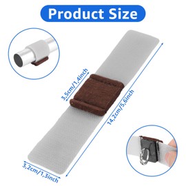 JMIATRY Pack of 40 Furniture Felt Pads with Velcro Fastening, 145 x 30 mm Felt Gliders for Chairs, Floor Protectors for Chairs, Sledge Seats, Rocking Chair, Non-Slip and Noise Reduction