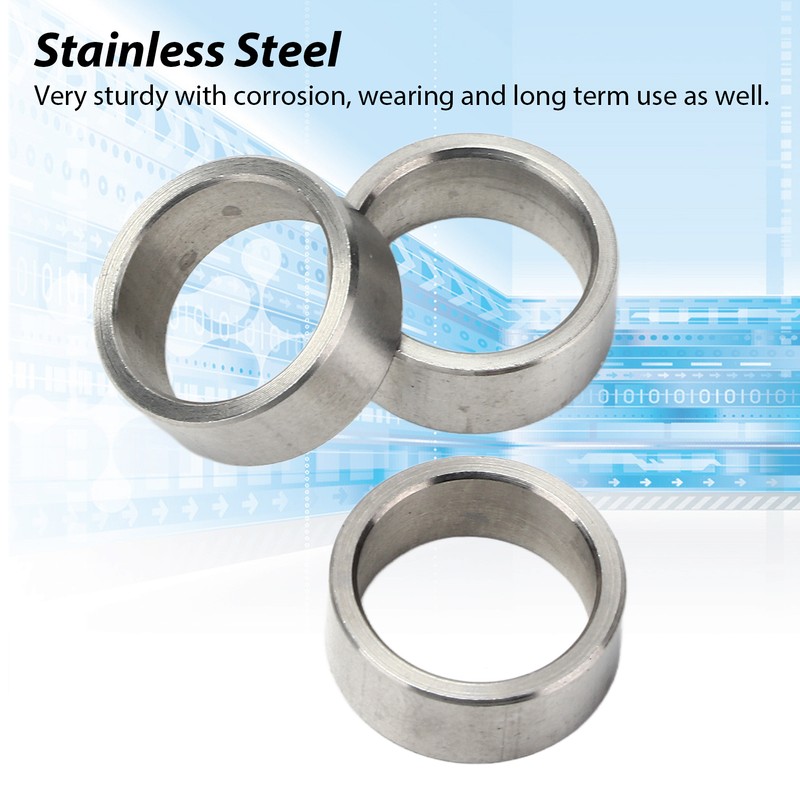 10Pcs Washer Spacer 15mm OD 12mm ID Stainless Steel Hardware