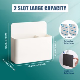 WAAYANG 2 Pcs Magnetic Marker Holder Wall Mount Pen Holder Pencil Holder Caddy for Dry Erase Whiteboard, Fridge, Home Office School