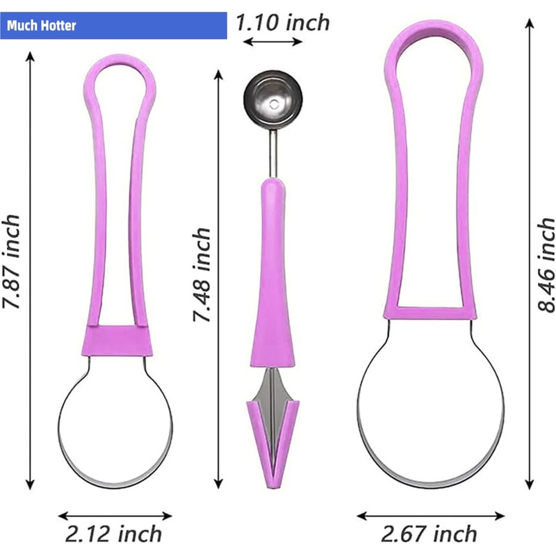 4 In 1 Stainless Steel Fruit Carving Tools Set, Melon