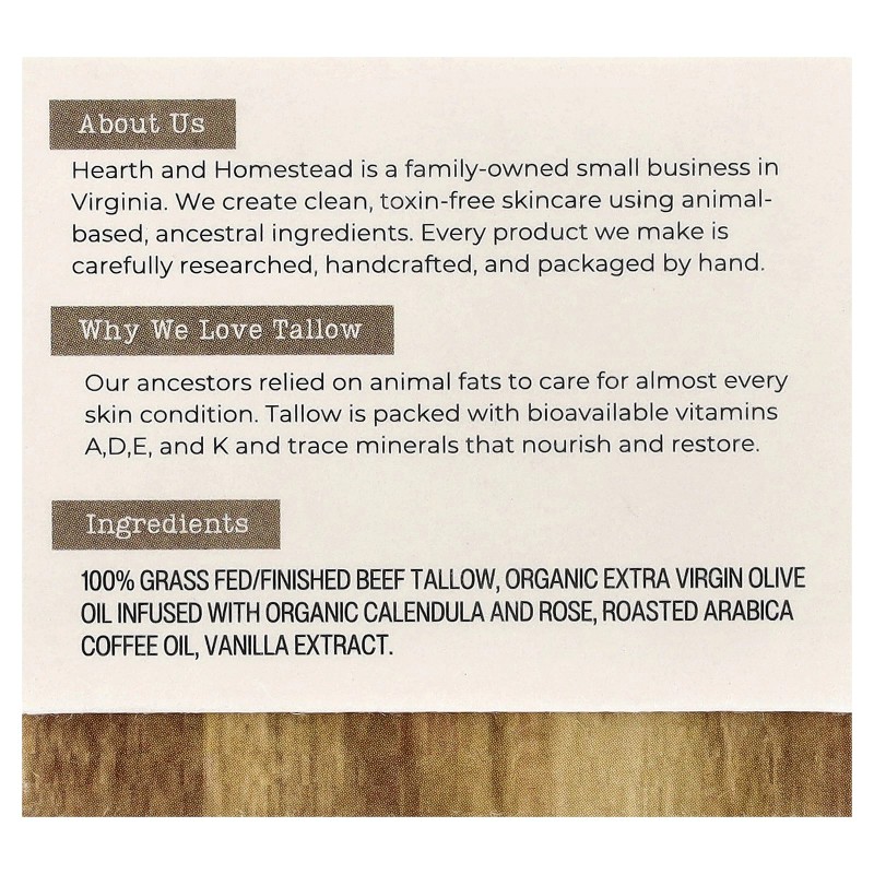 Bálsamo de sebo batido, café vainilla, 1,3 oz (37 g)